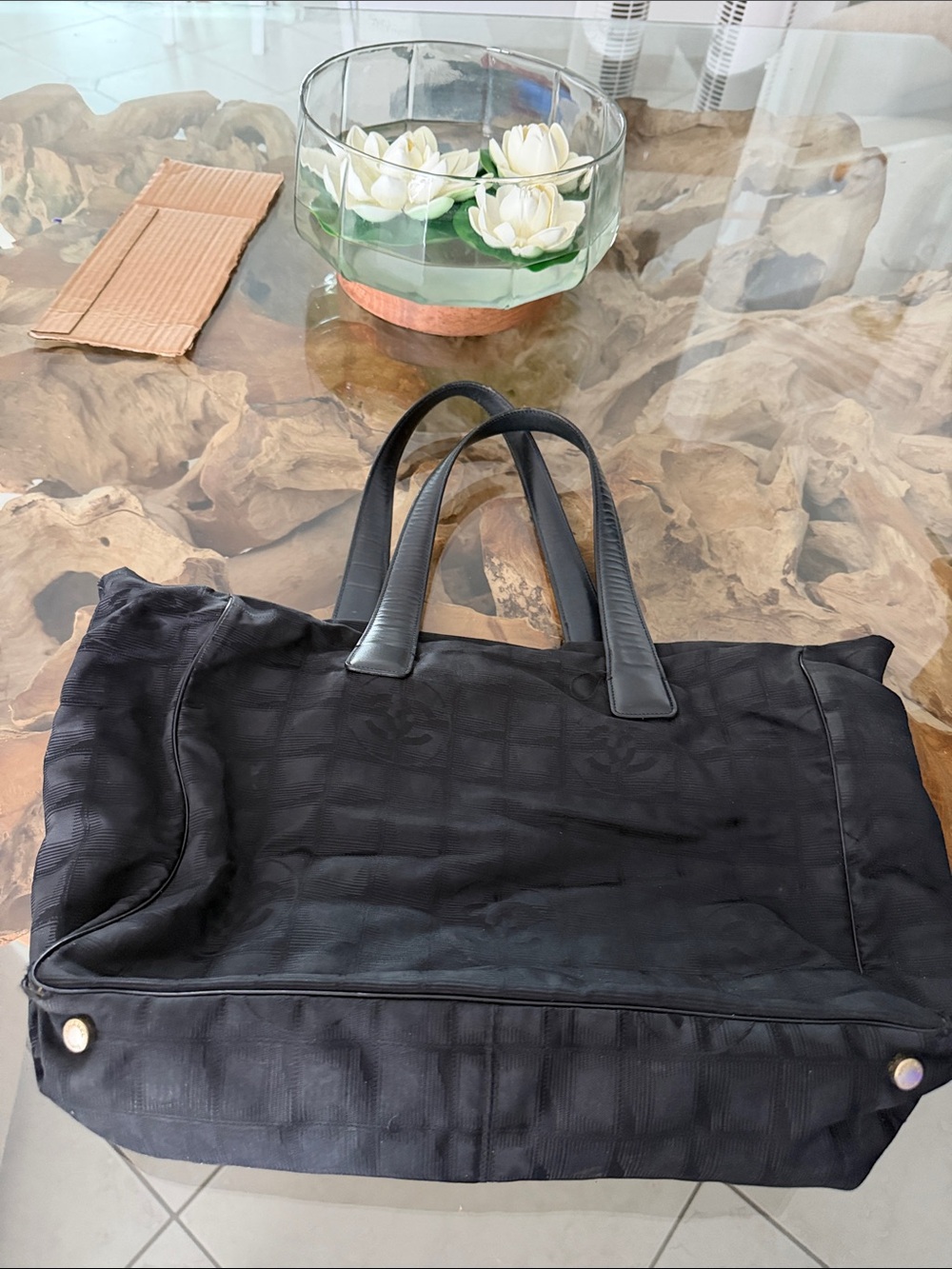 Chanel Black Women's Tote Bag - Classic Quilted Design